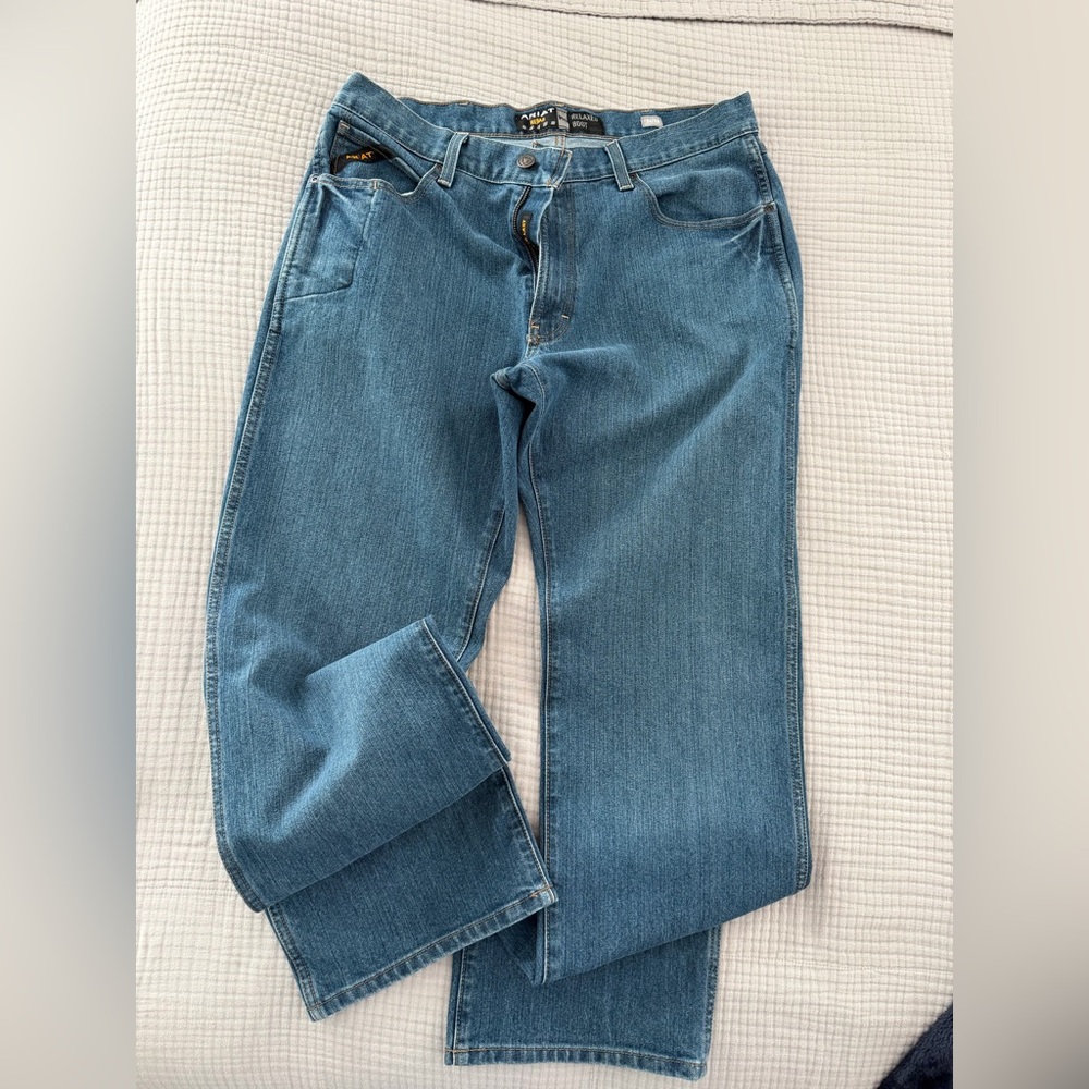 Ariat Men's Relaxed Fit Blue Jeans bootcut M4 durastretch